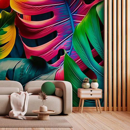 mural / folhas / 99