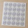 Stickers transparentes en plancha
