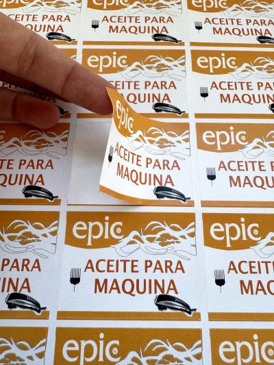 Etiquetas de papel autoadhesivo