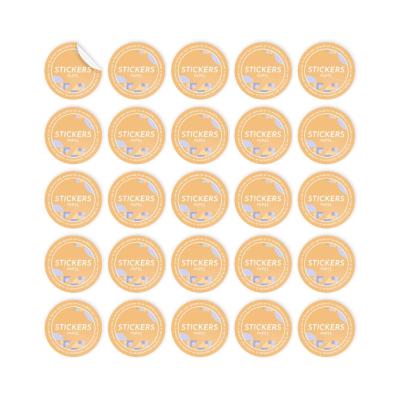 Stickers de papel en plancha